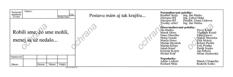 Oznamka 8032: strojárske, strojnícka Oznamka 8032: strojárske, strojnícka