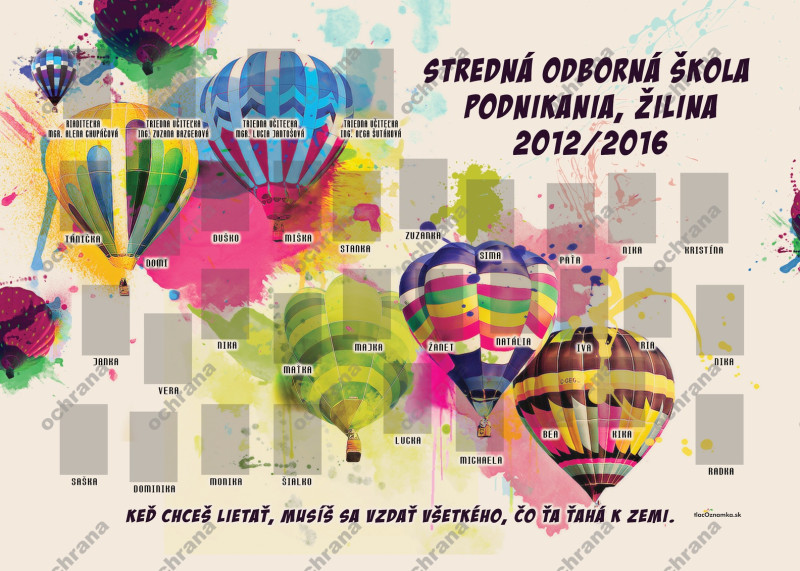 Oznamka 3048: balón, farebné