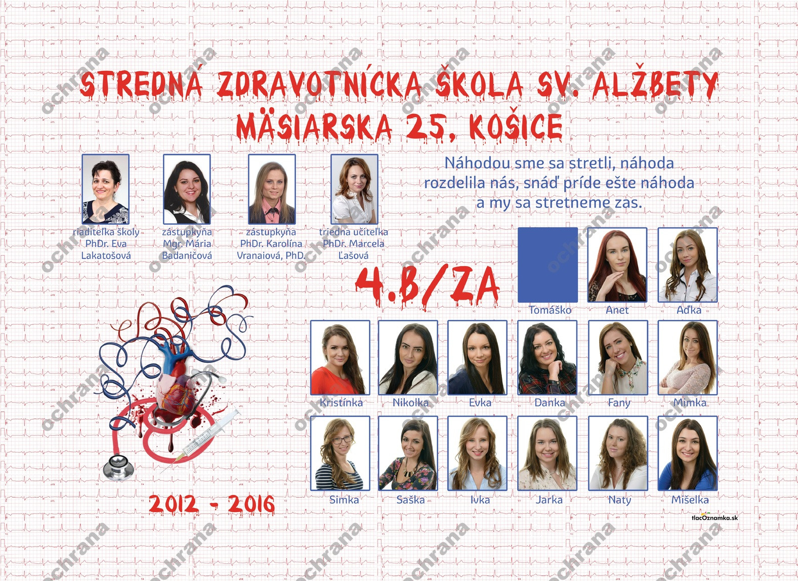 Smart - Tablo na doske 2052a: zdravotná, kostra