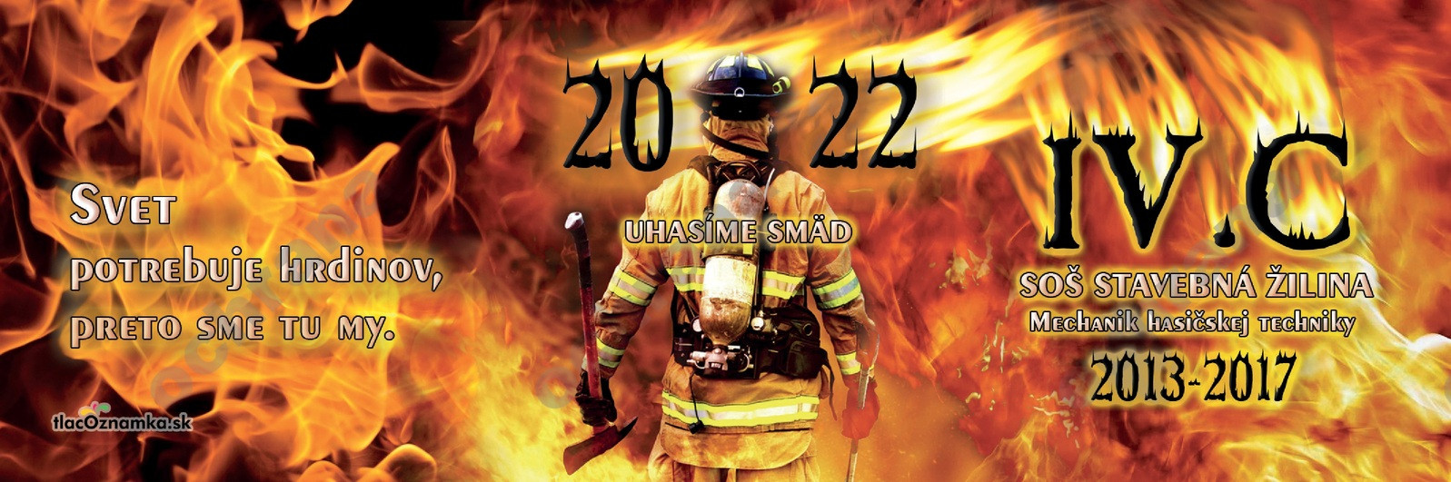 Oznamka 6123: hasičské, oheň