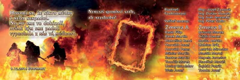 Oznamka 6124: oheň, hasičské Oznamka 6124: oheň, hasičské