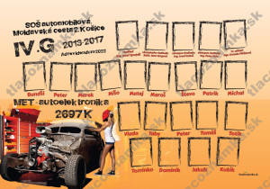 Smart - Tablo na doske 5094: automechanik, automobilová