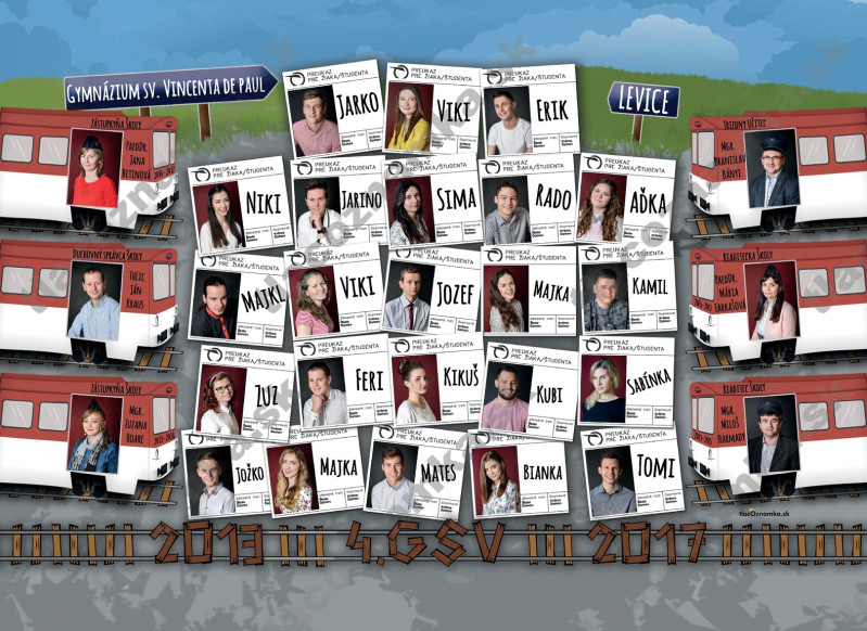 Smart - Tablo na doske 5084: vlak, automobilová