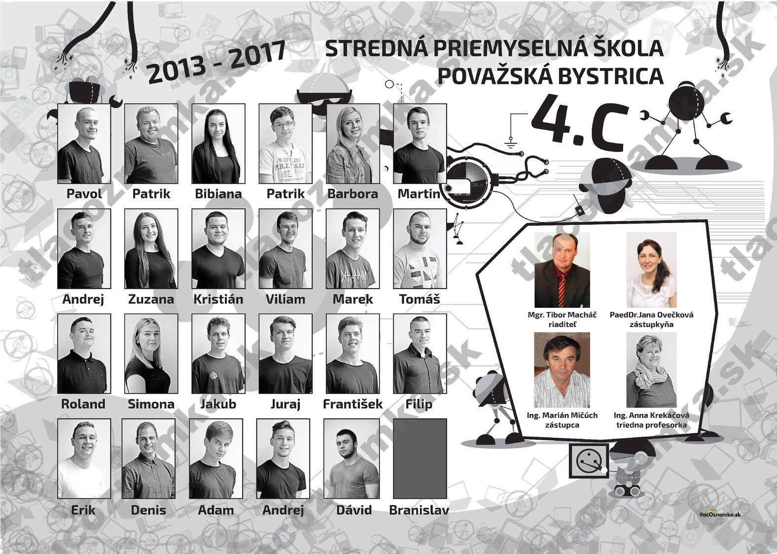 Art - Tablo na plátne 523: elektrikár, elektromechanik