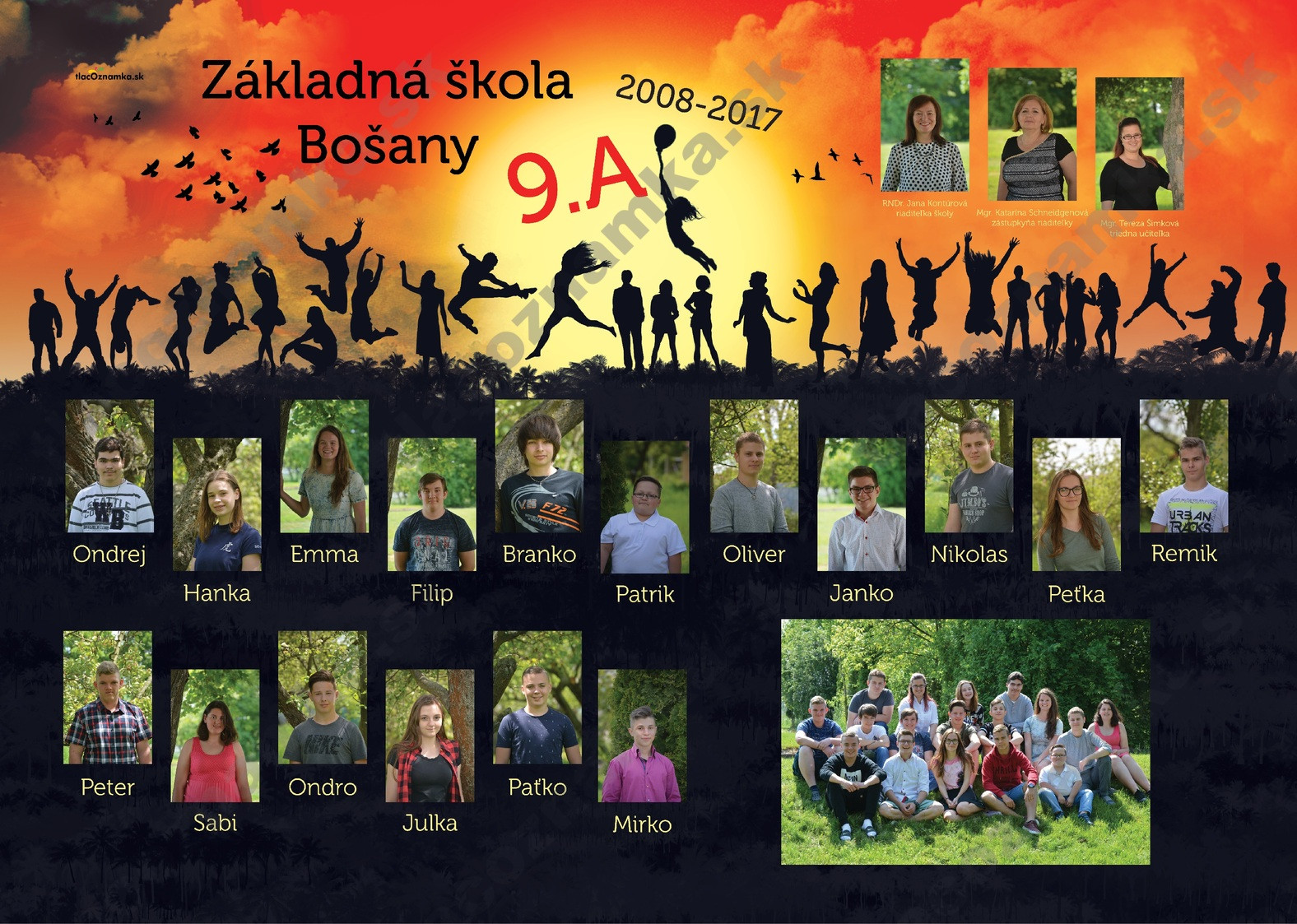 Style - Tablo v ráme 557a: žiaci, šport