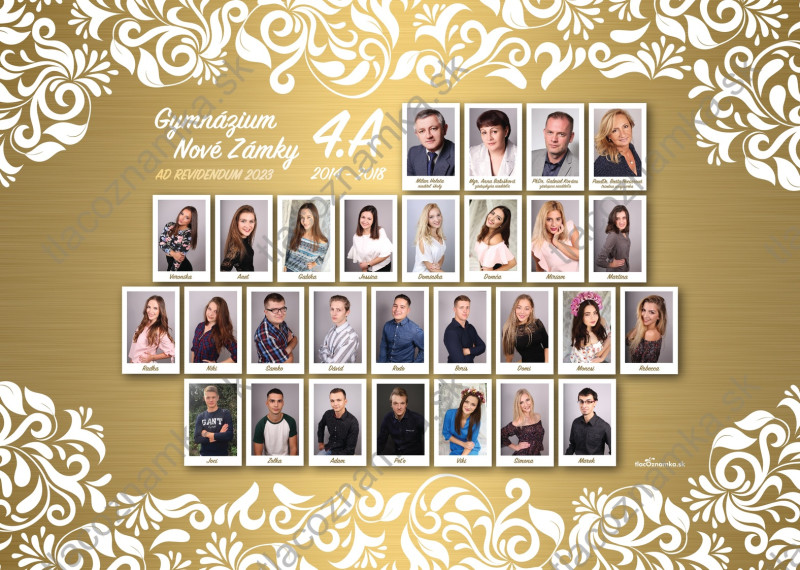 Smart - Tablo na doske 6027: ornamenty, zlatník