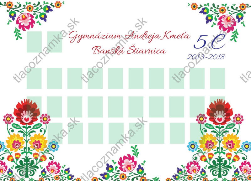 Smart - Tablo na doske 6014: ornamenty, farebné