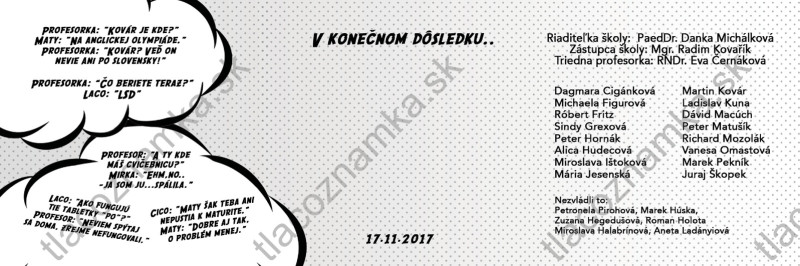 Oznamka 9022: trieda, kreslené Oznamka 9022: trieda, kreslené