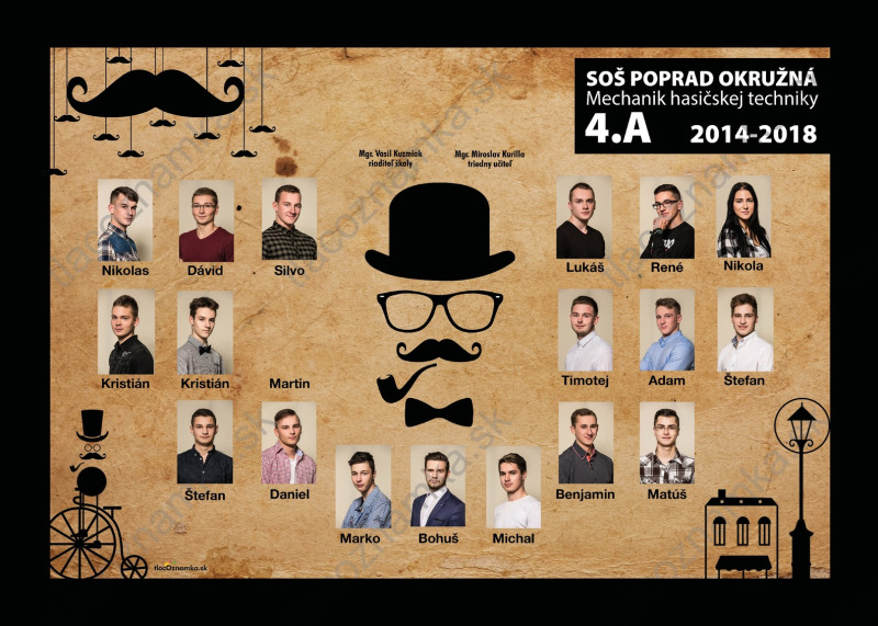 Poster - Tablo plagát 6015: retro, béžové