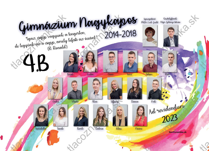 Smart - Tablo na doske 6040: dúha, farebné