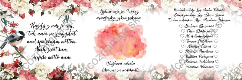 Oznamka 9007: kvety, ružové Oznamka 9007: kvety, ružové