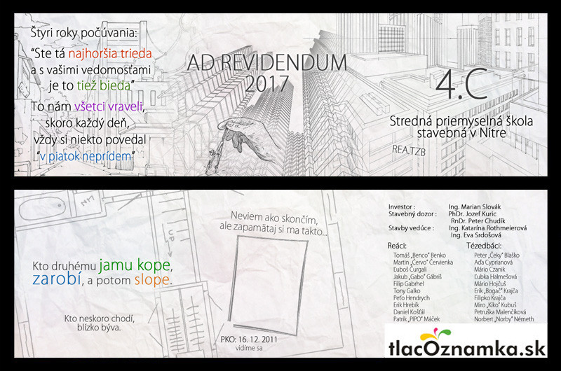 Oznamka 835b: stavebné, architekt