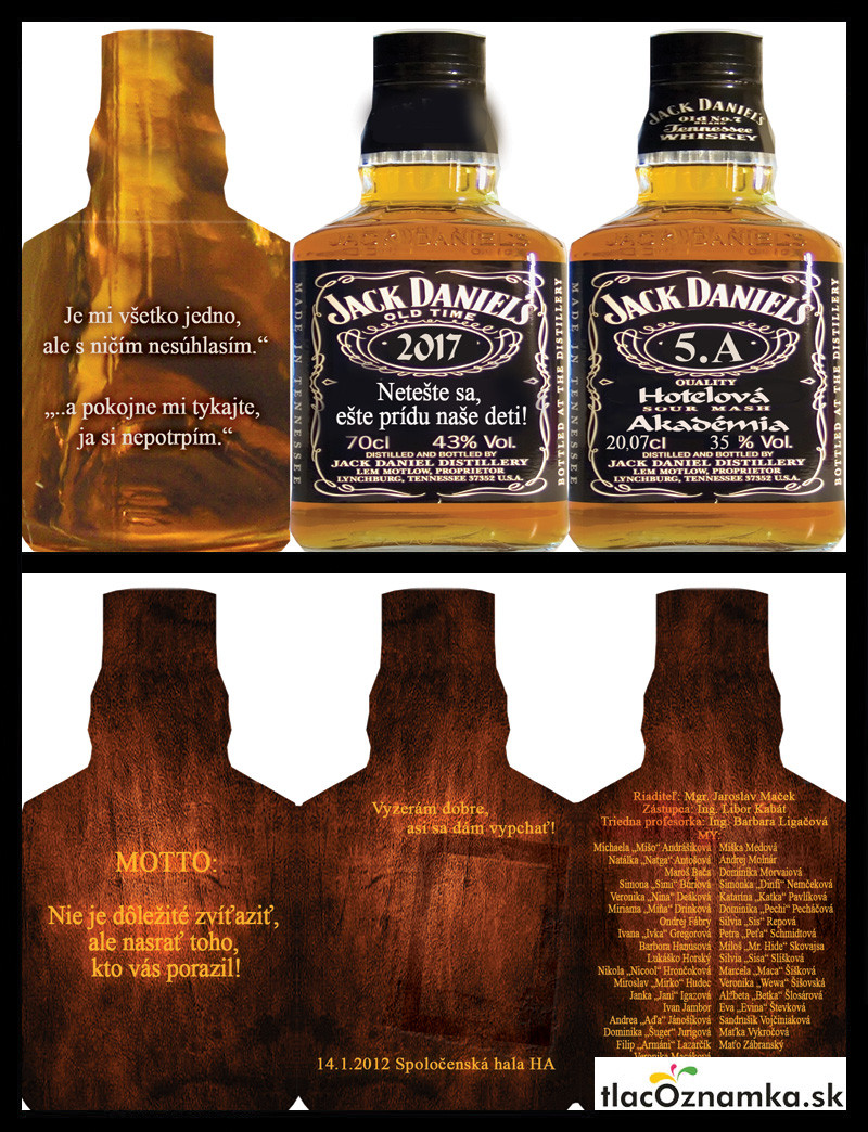 Oznamka 143e: hotelová, alkohol Oznamka 143e: hotelová, alkohol