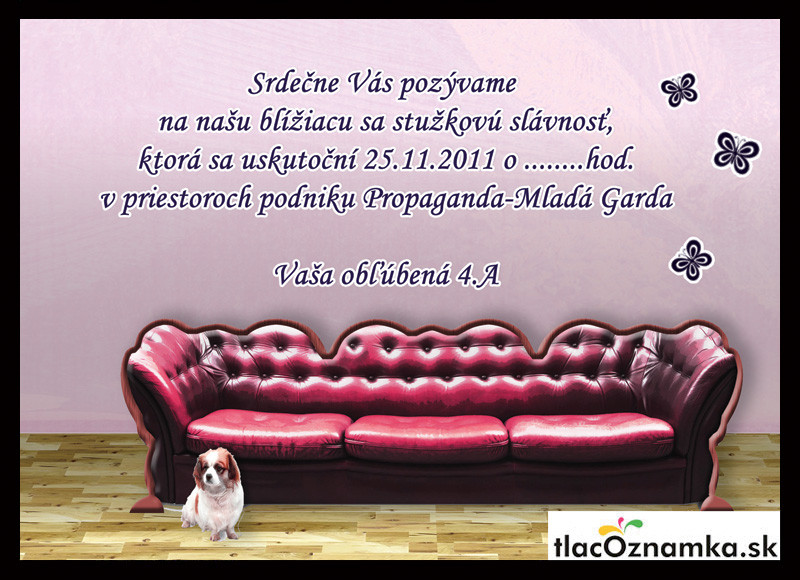 Pozvánka 962: nábytkárska, nábytok