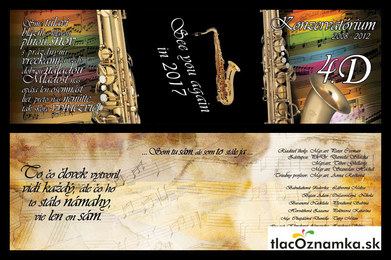 Oznamka 74e: umelecká, saxofón Oznamka 74e: umelecká, saxofón