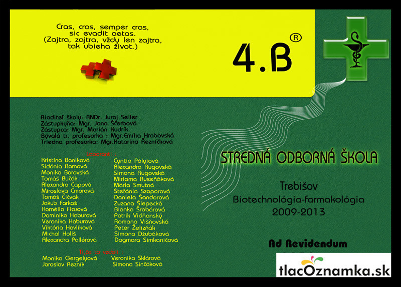 Pamätník knižka 307a: zdravotnícke, chémia