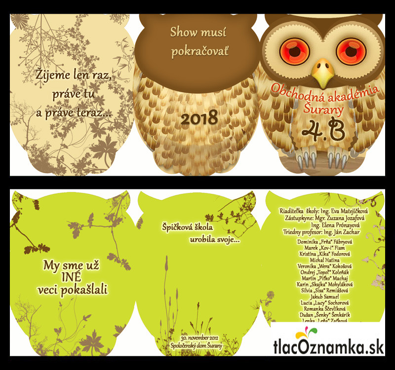 Oznamka 1115: sova, zvieratá Oznamka 1115: sova, zvieratá