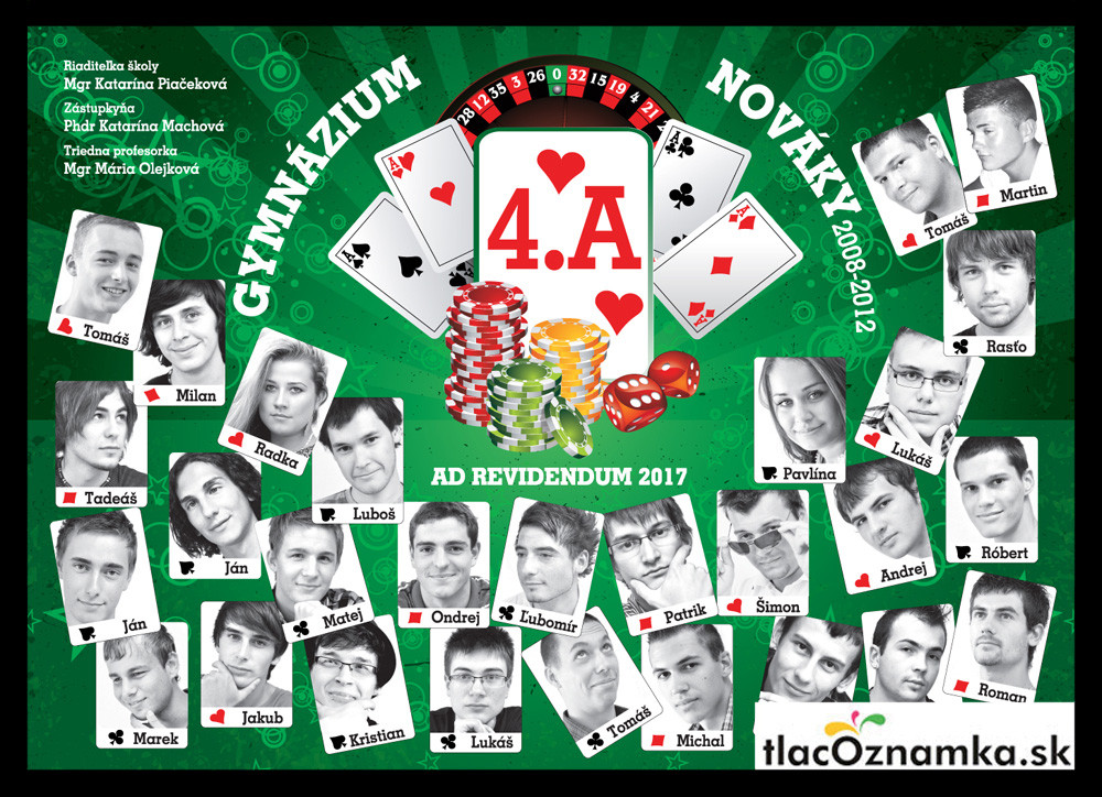 Smart - Tablo na doske 651: chlapčenské, poker