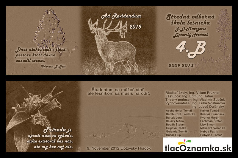 Oznamka 884d: lesnícke, lesnícka