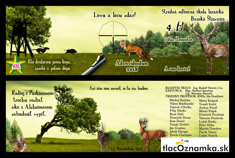 Oznamka 884b: les, lesnícka