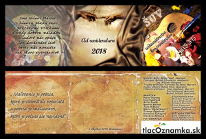 Oznamka 1174: umelecká, farby