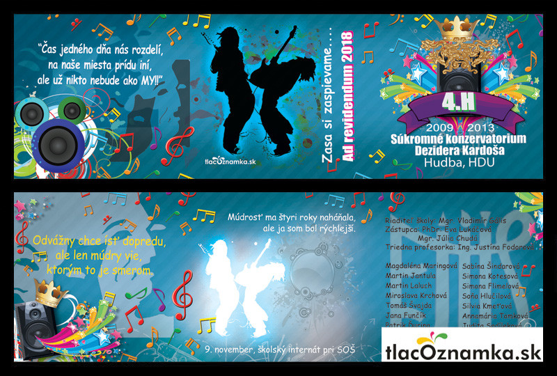 Oznamka 1069: konzervatórium, hudba Oznamka 1069: konzervatórium, hudba