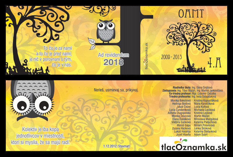 Oznamka 43d: životné prostredie, sova Oznamka 43d: životné prostredie, sova