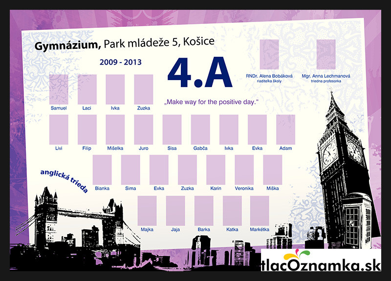 Style - Tablo v ráme 2041: pamiatky, bilinguálne