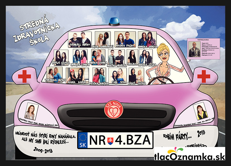 Poster - Tablo plagát 2028b: auto, autobus