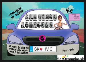 Poster - Tablo plagát 2028b: auto, autobus