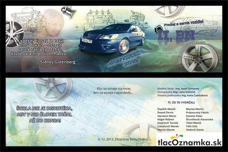 Oznamka 305d: auto, automechanik Oznamka 305d: auto, automechanik