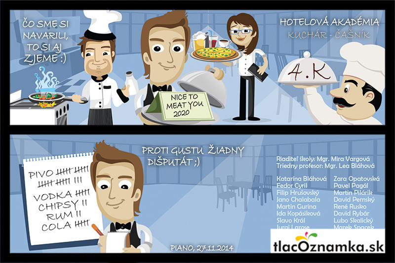 Oznamka 3003: hotelová, kuchár Oznamka 3003: hotelová, kuchár