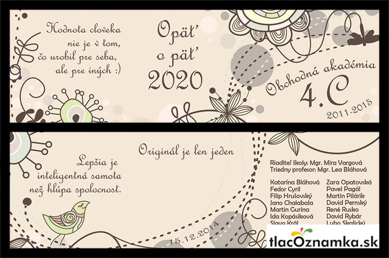 Oznamka 3023a: kvety Oznamka 3023a: kvety