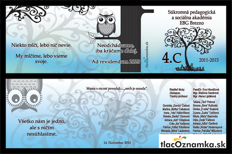 Oznamka 43m: životné prostredie, sova