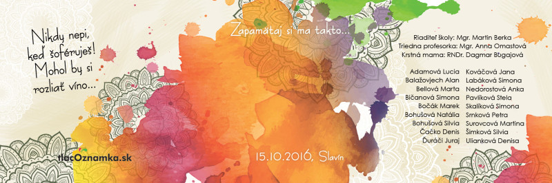 Oznamka 6004: ornamenty, farebné