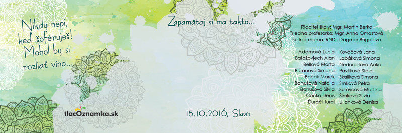 Oznamka 6004a: ornamenty, kvety Oznamka 6004a: ornamenty, kvety