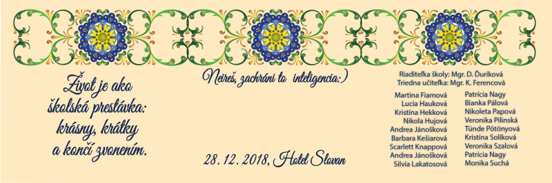 Oznamka 8019a: ornamenty, kreslené Oznamka 8019a: ornamenty, kreslené