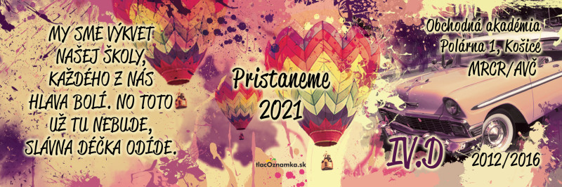 Oznamka 8053: balón, auto Oznamka 8053: balón, auto