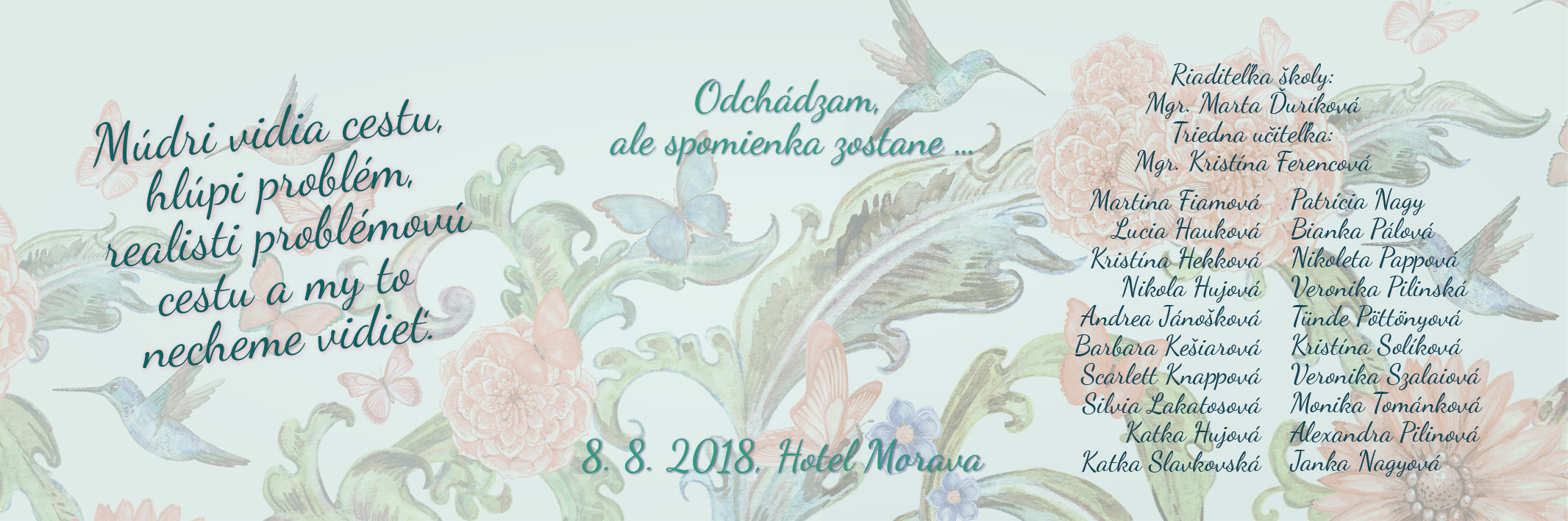 Oznamka 8079: dievčenské, kvety