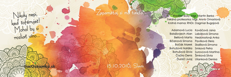 Oznamka 6004b: ornamenty, machule Oznamka 6004b: ornamenty, machule