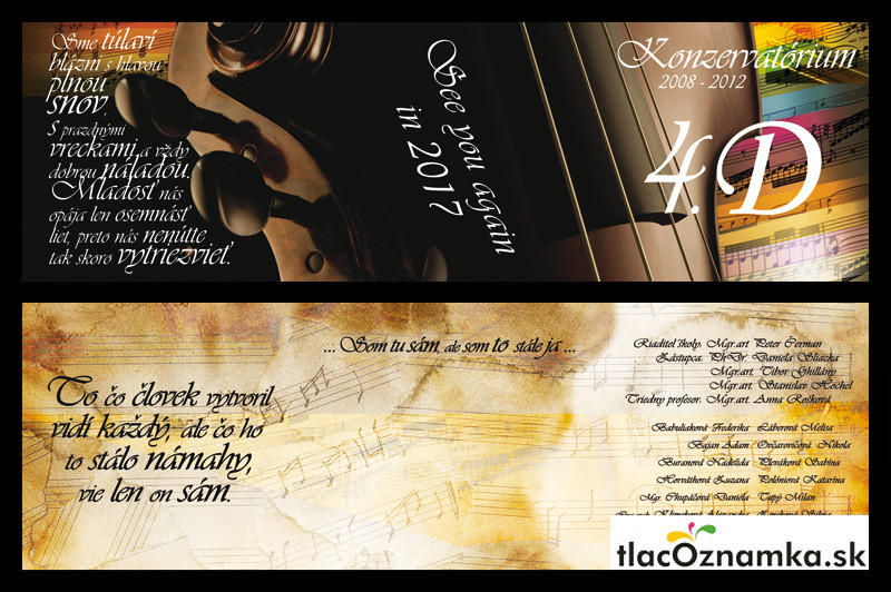 Oznamka 74a: husle, umelecká Oznamka 74a: husle, umelecká