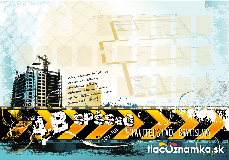 Art - Tablo na plátne 669: stavebná, stavebné